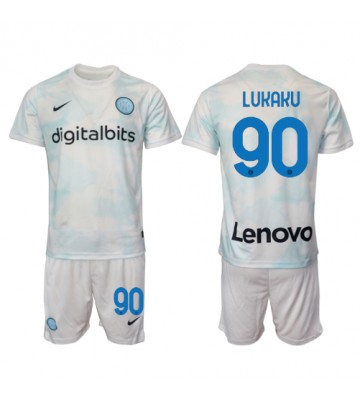 Inter Milan Romelu Lukaku #90 babykläder Bortatröja barn 2022-23 Korta ärmar (+ Korta byxor)